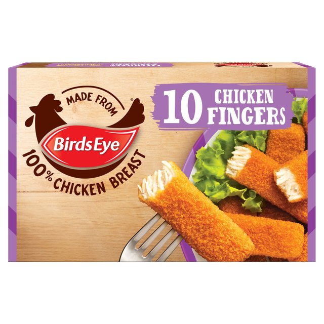 Birds Eye 10 Breaded Chicken Fingers, 250g
