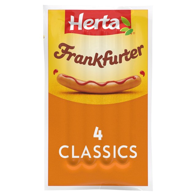 Herta 4 Frankfurters Hot Dogs, 140g