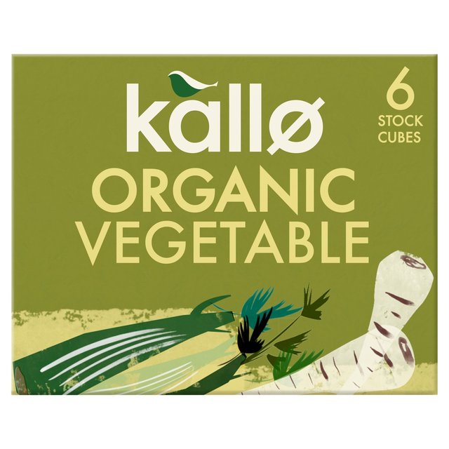 Kallo Organic Vegetable Stock Cubes, 6 x 11g