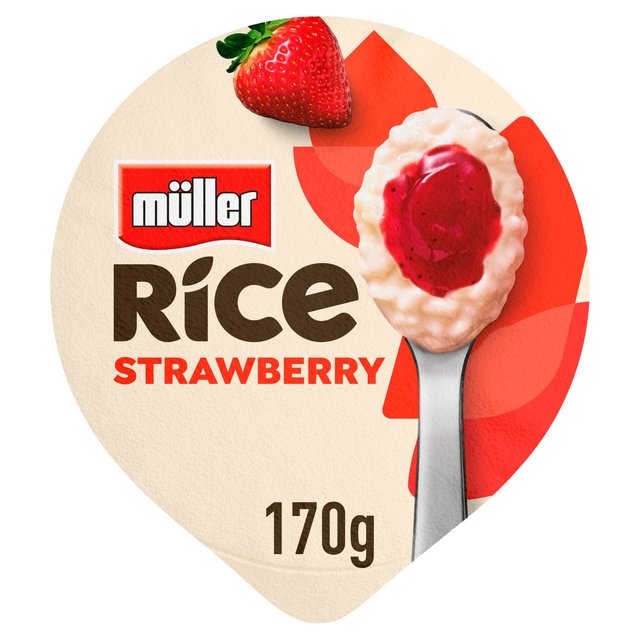 Muller Rice Strawberry Low Fat Pudding Dessert, 170g