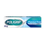 Poligrip Denture Adhesive Fixative Cream Flavour Free All-Day Hold