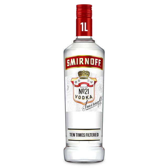 Smirnoff Red Label Vodka, 1L