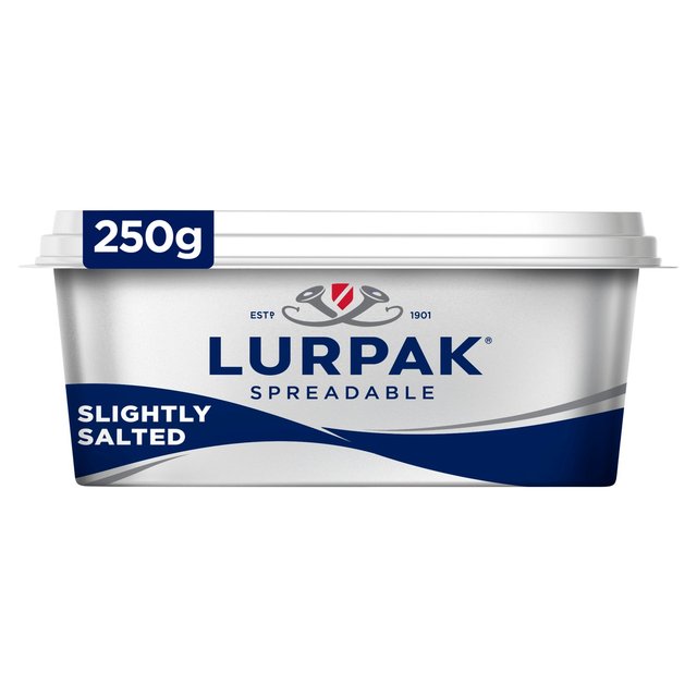 Lurpak Slightly Salted Spreadable Blend of Butter and Rapeseed Oil, 250g