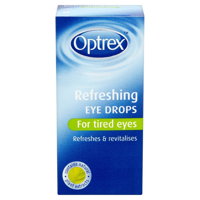 Optrex Refreshing Eye Drops For Tired Eyes Revitalises, 10ml