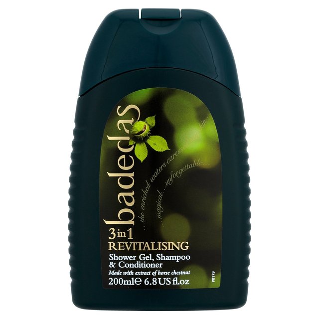 Badedas 3 in 1 Revitalising Shower Gel, Shampoo & Conditioner, 200ml