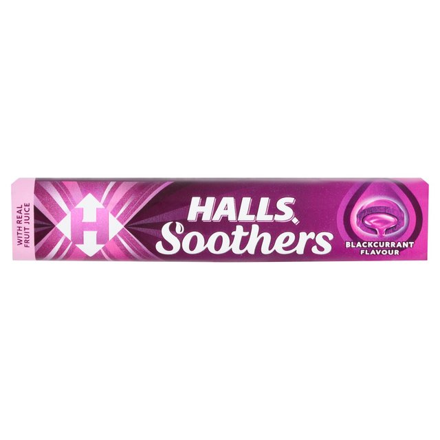 Halls Soothers Blackcurrant Sweets, 45g