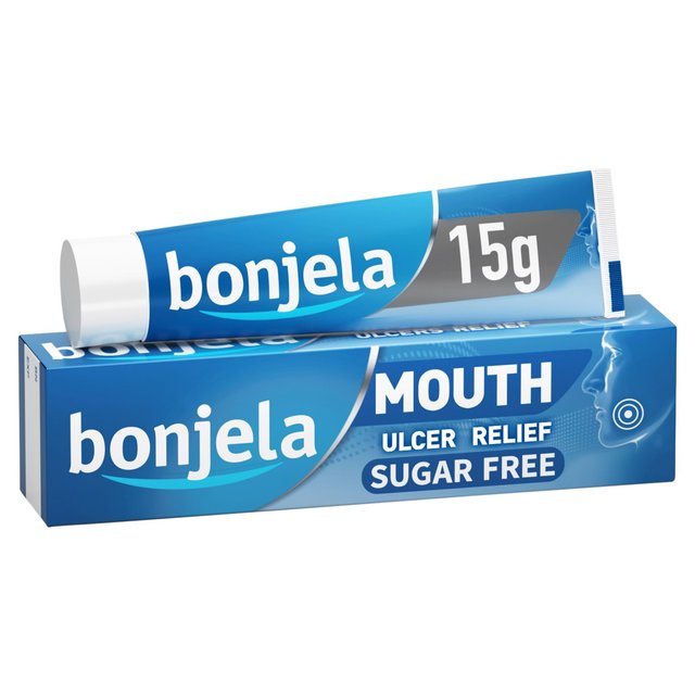 Bonjela Adult Mouth Ulcer Pain Relief Sugar Free Gel, 15g