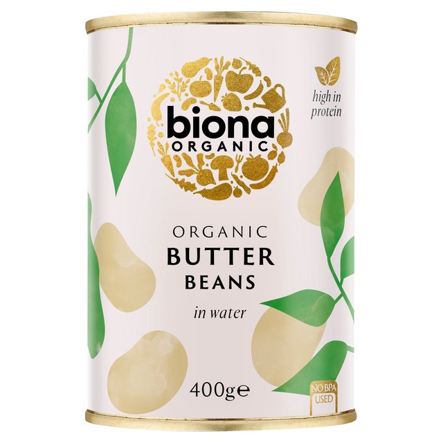 Biona Organic Butter Beans in Water, 400g