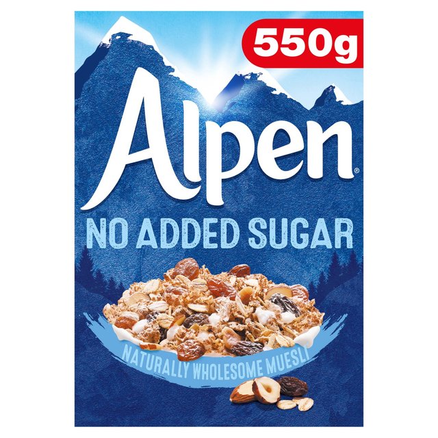Alpen Muesli No Added Sugar, 550g