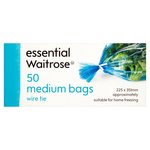 Essential Waitrose Medium Freezer Bags