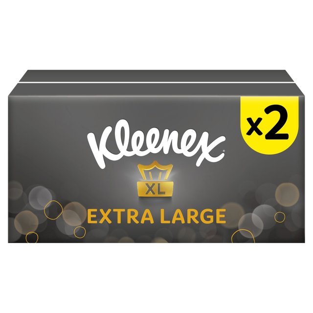 Kleenex Extra Large Facial Tissues, Twin Box, 2 x 90 per Pack