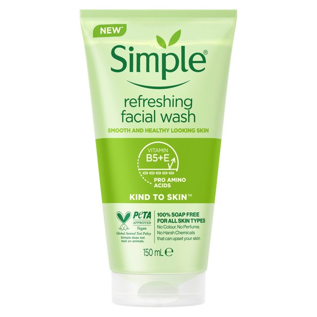 Simple Kind to Skin Refreshing Facial Gel Wash, 150ml
