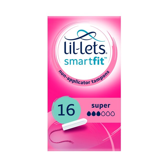 Lil-Lets Super Non-Applicator Tampons, 16 Per Pack