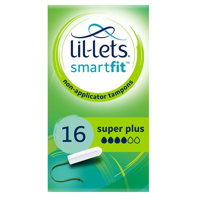 Lil-Lets Super Plus Non-Applicator Tampons, 16 Per Pack
