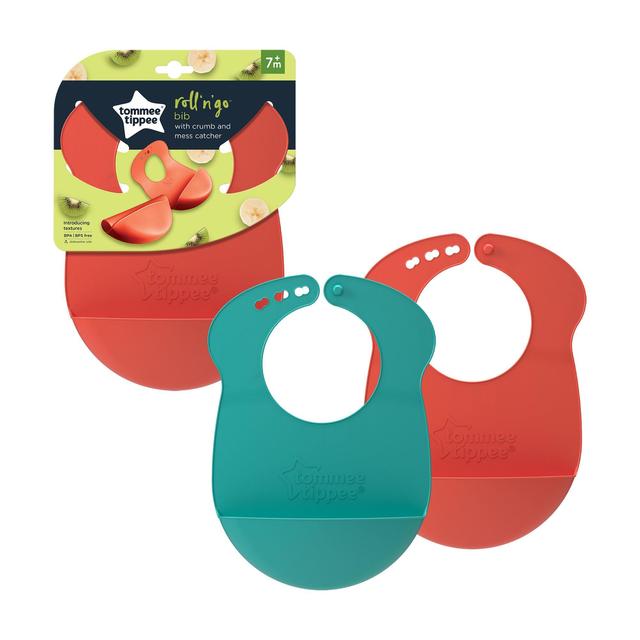 Tommee Tippee Roll n Go Bib, 1 Each, Assorted Colours, 7+ Months