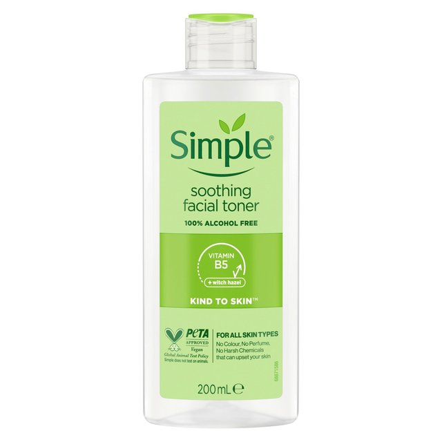 Simple Kind To Skin Soothing Facial Toner, 200ml