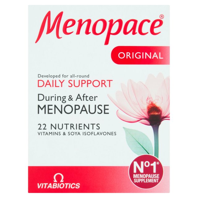 Vitabiotics Menopace Original Menopause & Hormonal Activity Capsules, 30 Per Pack