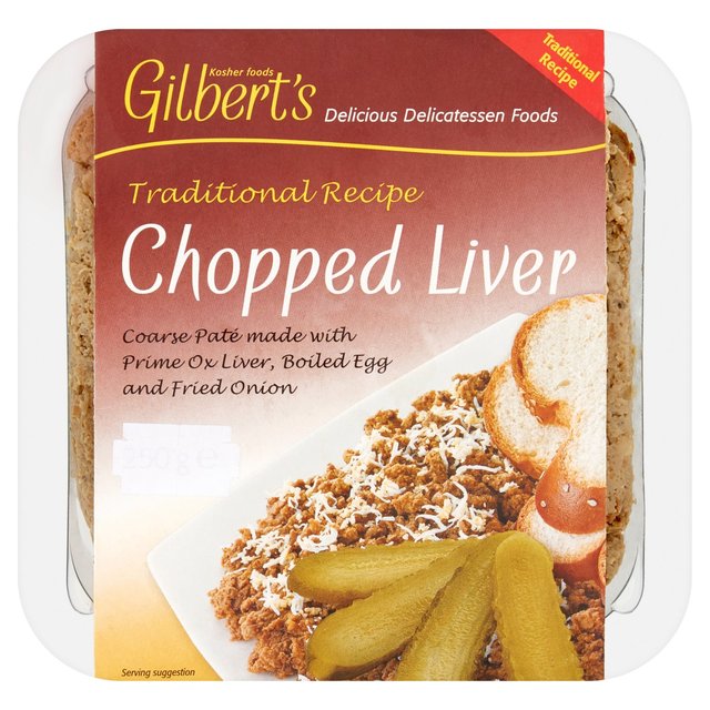 Gilbert’s Kosher Foods Coarse Chopped Liver Pate, 250g