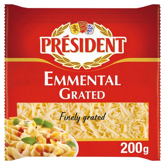 President Finely Grated Emmental Cheese, 200g