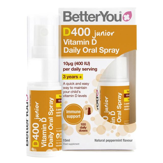 BetterYou D400 Kid’s Vitamin D Daily Oral Spray 3 Years+, 15ml