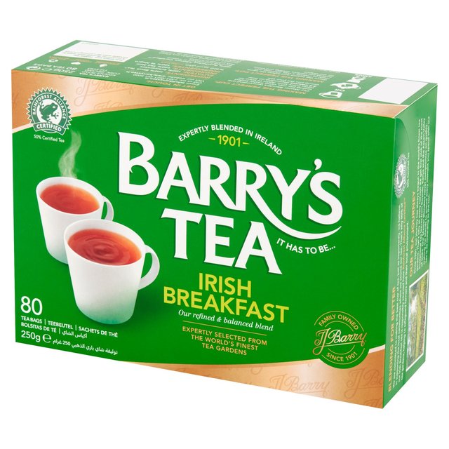 Barry’s Tea Irish Breakfast Tea Bags, 80 Per Pack