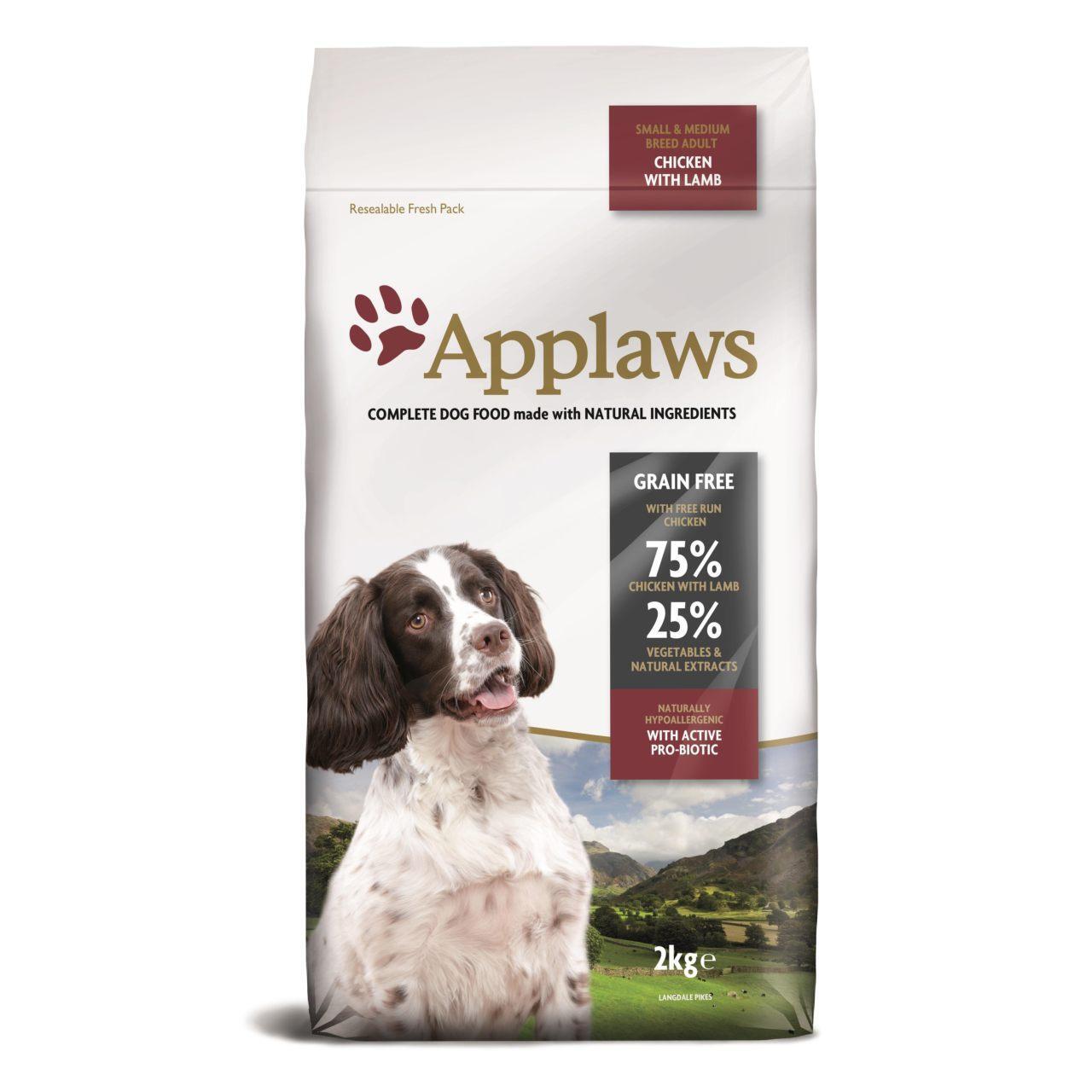 An image of Applaws Natural Complete Adult Dog Small/Medium Breed Chicken with Lamb