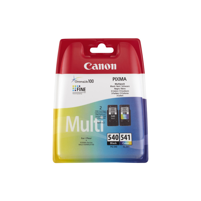 Canon PG-540 & CL-541 Multipack, 2 per Pack