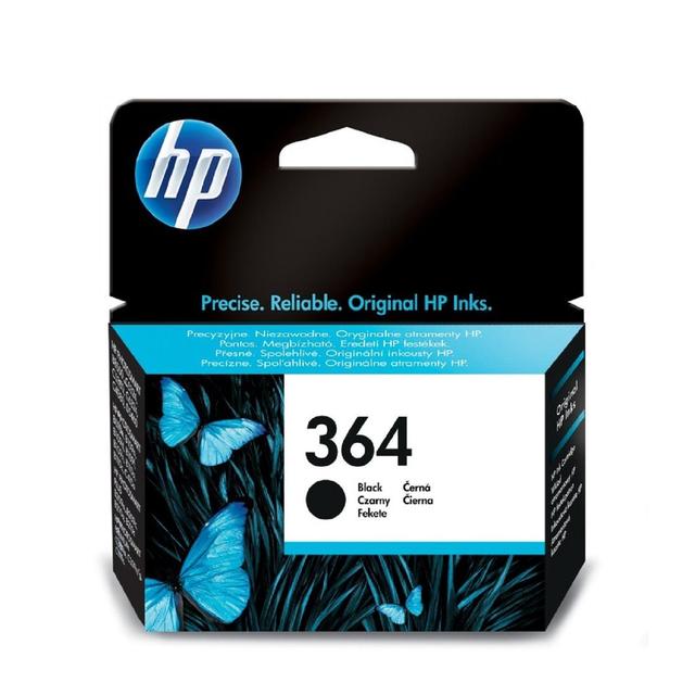 HP 364 Black Ink Cartridge, One Size