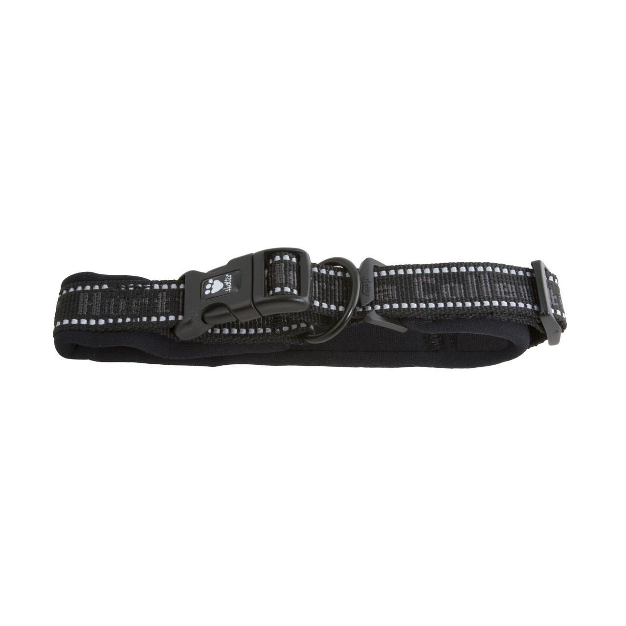 An image of Hurtta Padded Collar Black 50-60cm