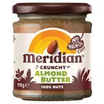 Meridian Crunchy Almond Butter 100% Nuts