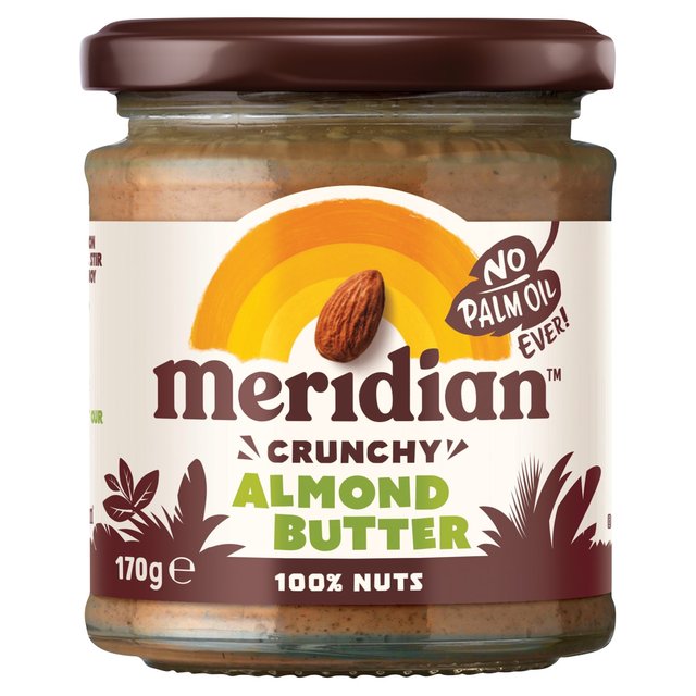 Meridian Crunchy Almond Butter 100% Nuts, 170g