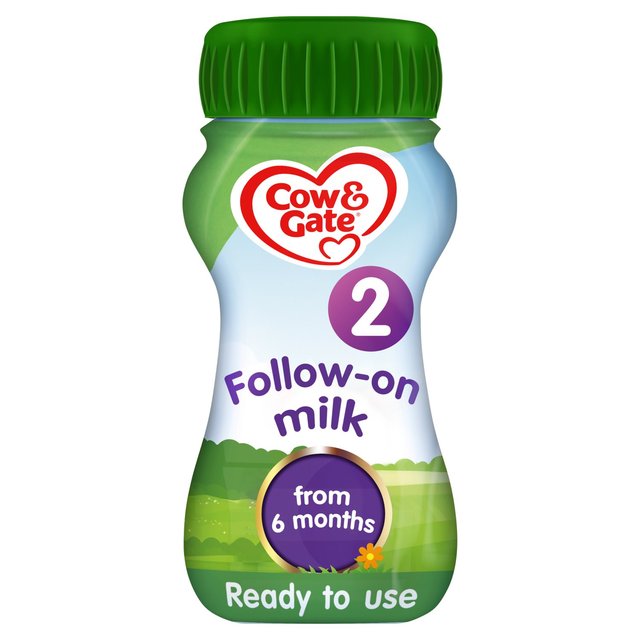 Cow & Gate 2 Follow On Baby Milk Formula Liquid 6-12 Months, 200ml