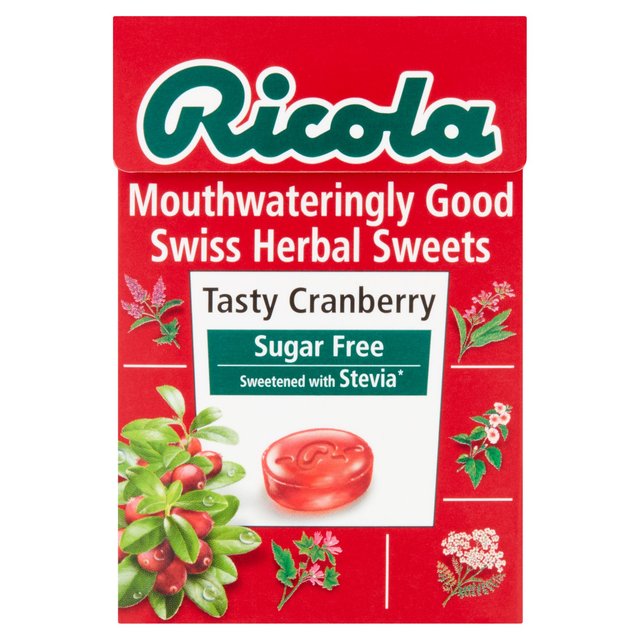Ricola Cranberry Sugar Free, 45g