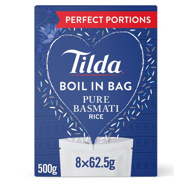 Tilda Boil in the Bag Pure Basmati Rice, 8 x 62.5g