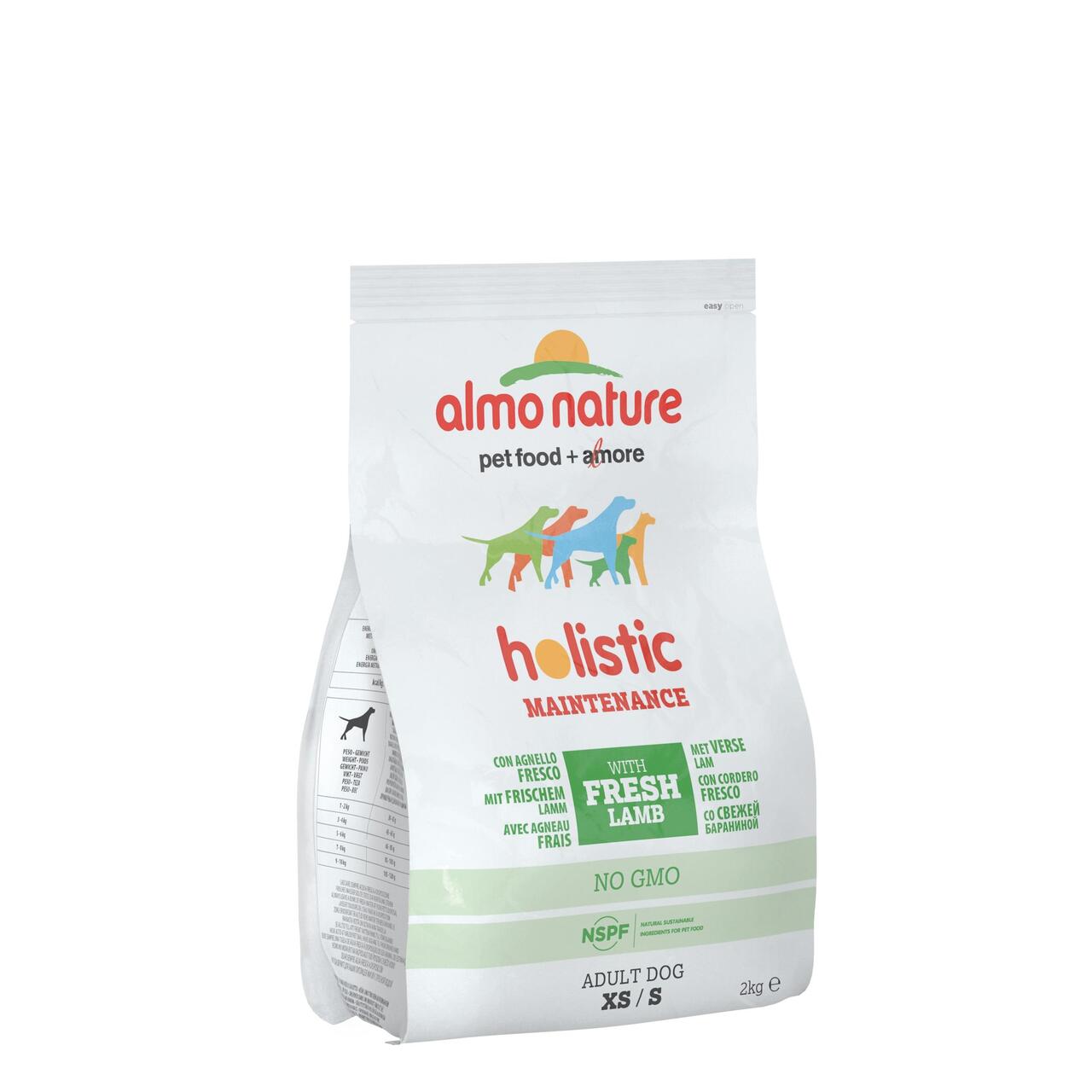 An image of Almo Nature Dog Dry Holistic Small with Lamb
