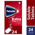 Panadol Extra Painkillers Soluble Paracetamol & Caffeine 500mg 24s