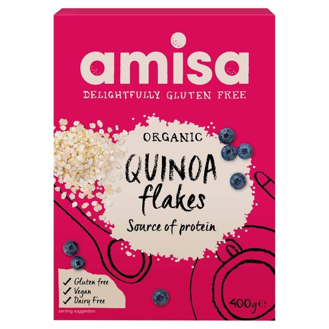 Amisa Organic Gluten Free Quinoa Flakes, 400g
