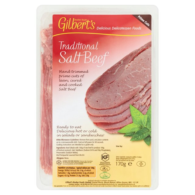 Gilbert’s Kosher Foods Salt Beef, 170g
