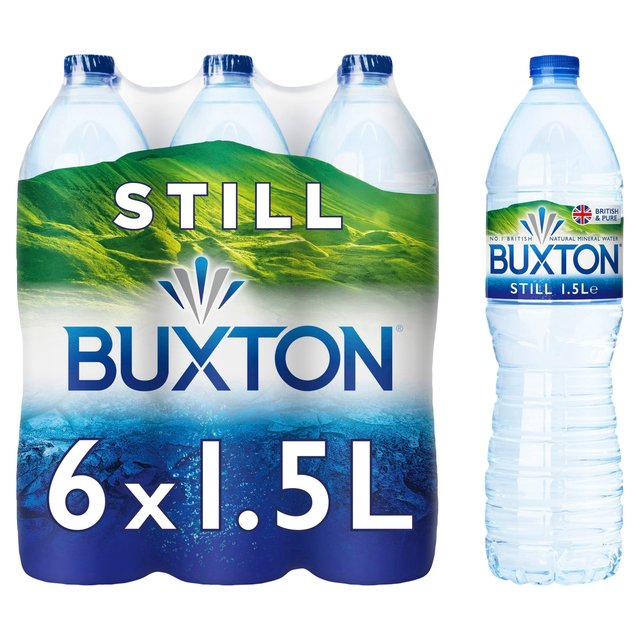 Buxton Still Natural Mineral Water, 6 x 1.5L