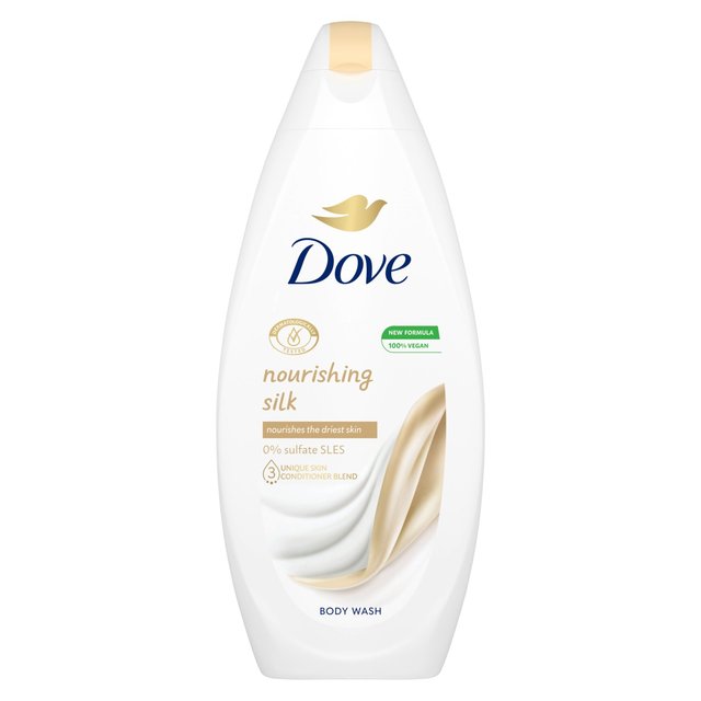 Dove Nourishing Silk Body Wash Shower Gel, 225ml
