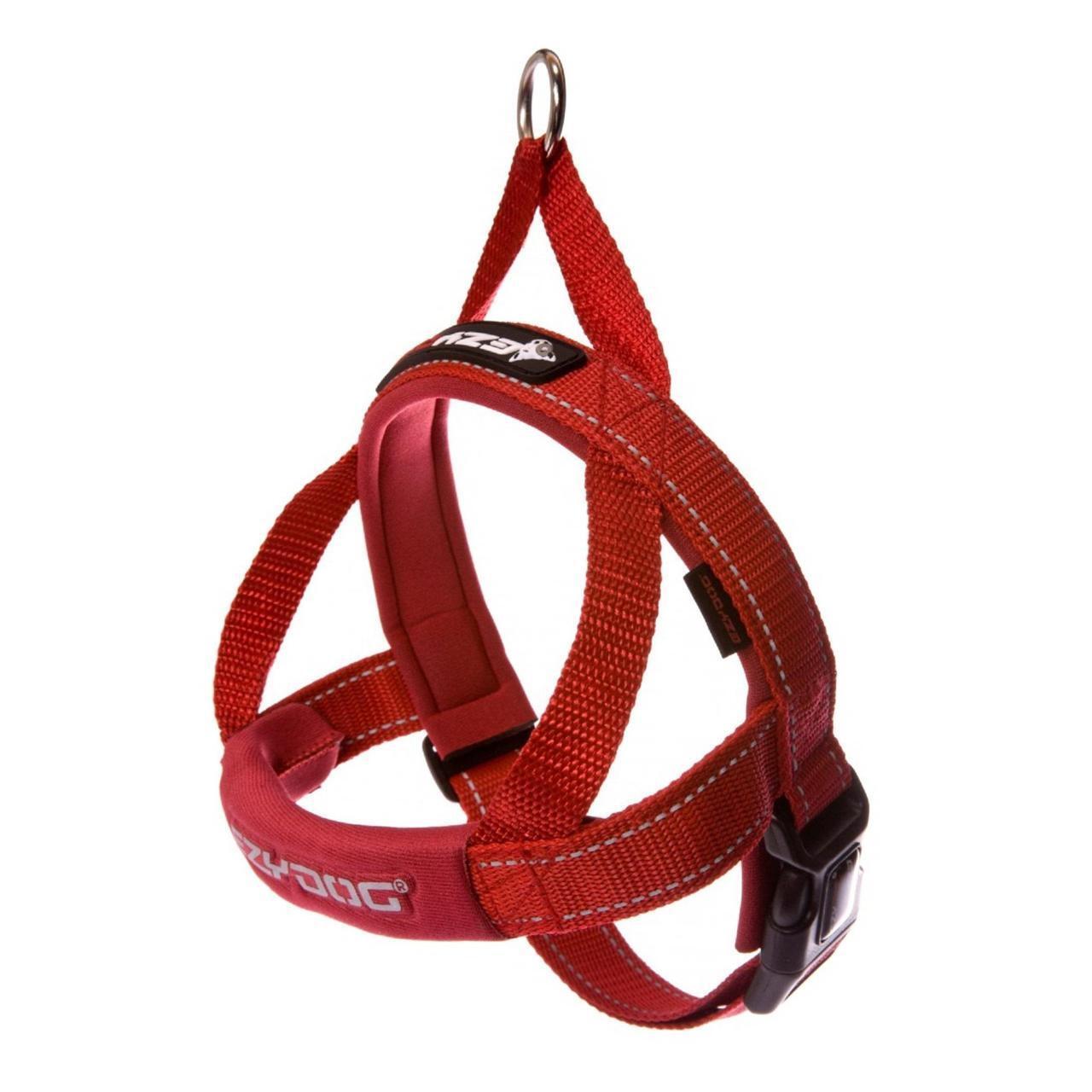 An image of EzyDog Harness Quick Fit Medium Red