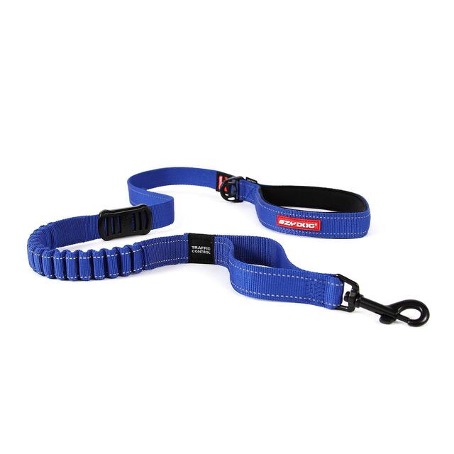 EzyDog Zero Shock Dog Lead, Blue, 48"