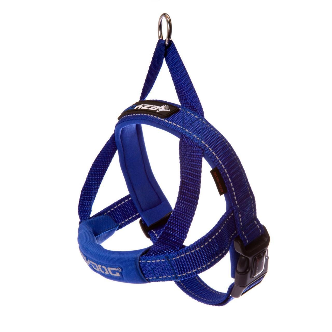 An image of EzyDog Harness Quick Fit Large Blue