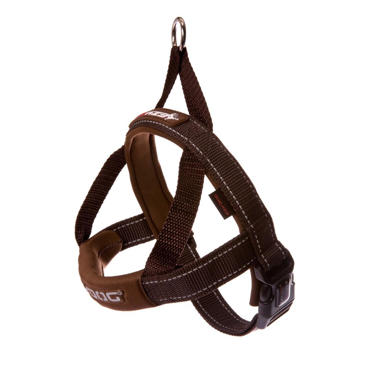 An image of EzyDog Harness Quick Fit Large Chocolate