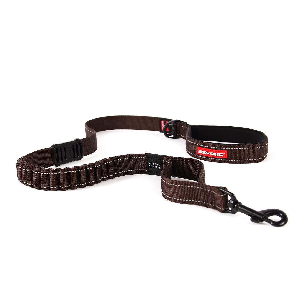 An image of EzyDog Lead Zero Shock 48 Chocolate