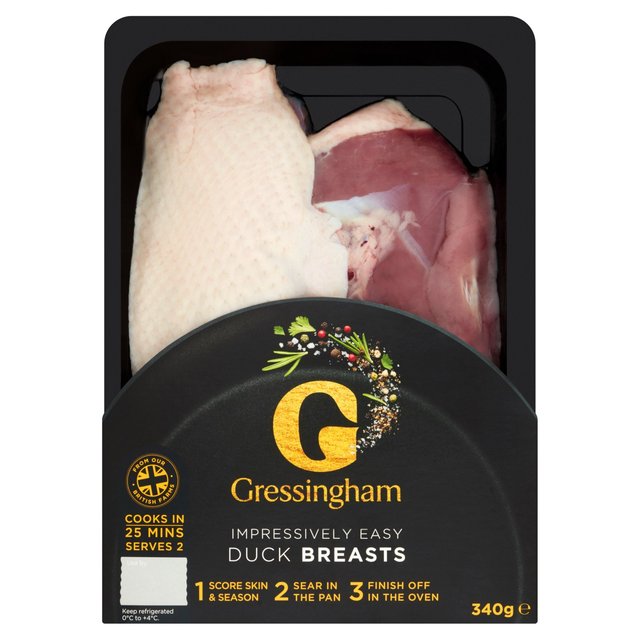 Gressingham 2 Boneless Duck Breasts, 340g