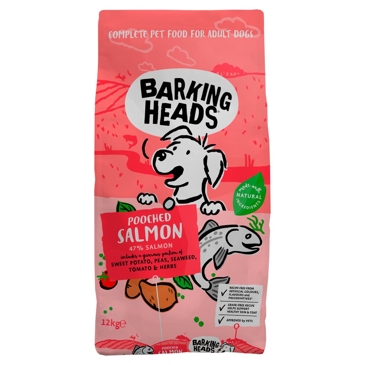 An image of Barking Heads Fusspot - Adult Salmon