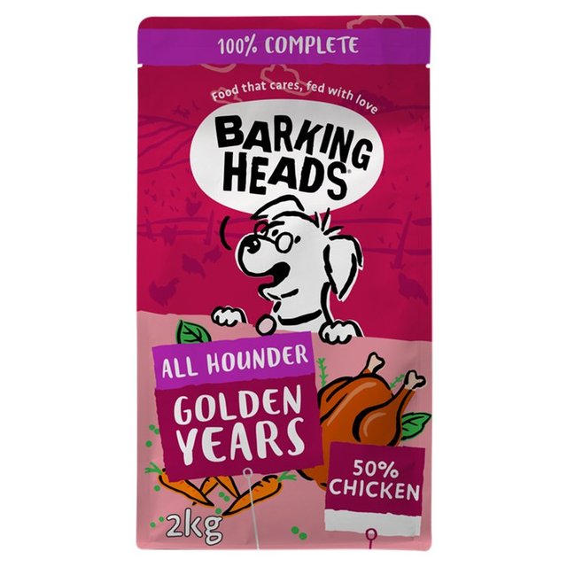Barking Heads Golden Years Dry Dog Food, 2kg
