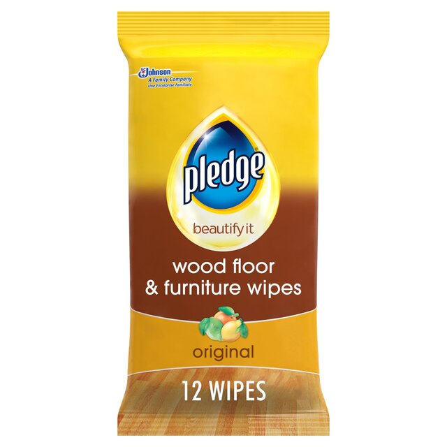 Pledge Wood Floor Furniture Cleaner Wipes Ocado