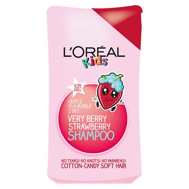 L’Oral Paris Kids Extra Gentle 2-in-1 Very Berry Strawberry Shampoo, 250ml